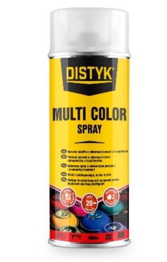 DISTYK multi color spray, transparentni lak 400 ml