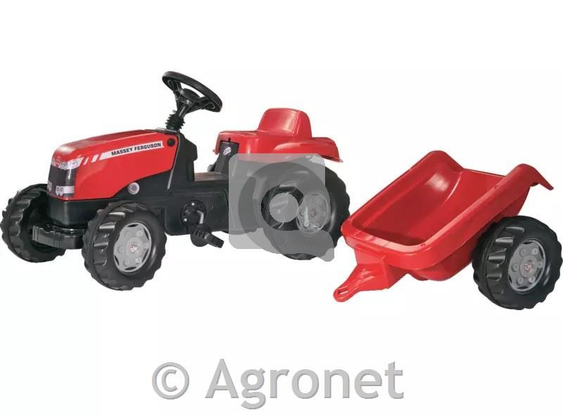 Traktor RollyKid Massey Ferguson s prikolico