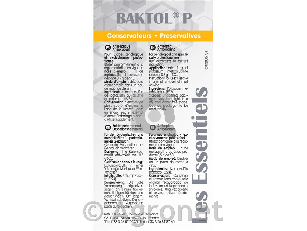 BAKTOL® POUDRE - 25 Kg