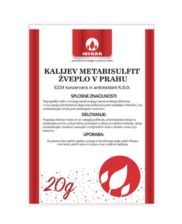 Kalijev metabisulfit - žveplo v prahu 20 g