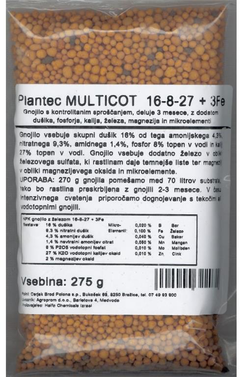 Plantec Multicot gnojilo, 275g