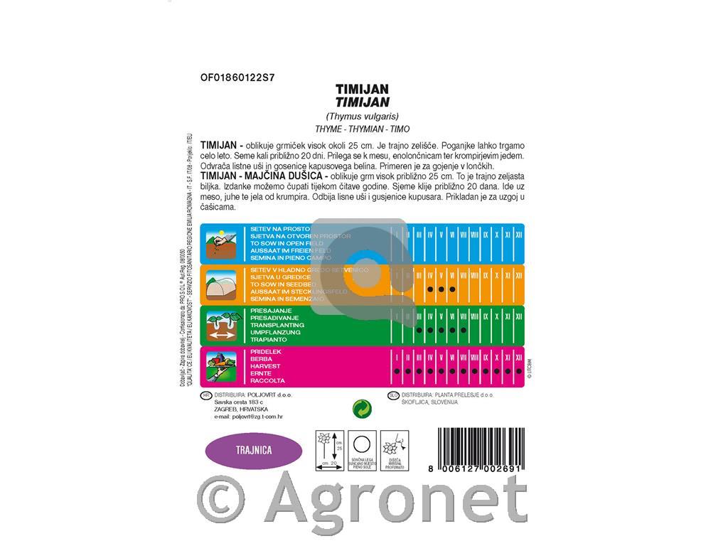 Timijan (Thymus vulgaris), 0,3 g