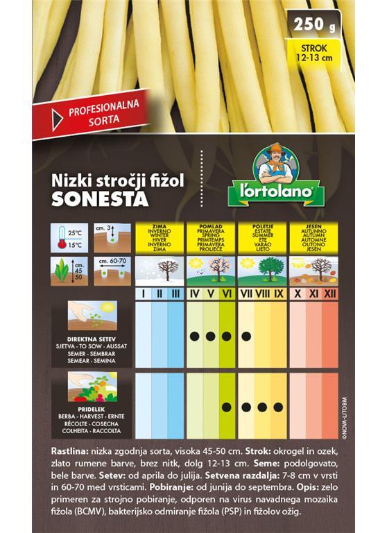 Nizki stročji fižol Sonesta 250g