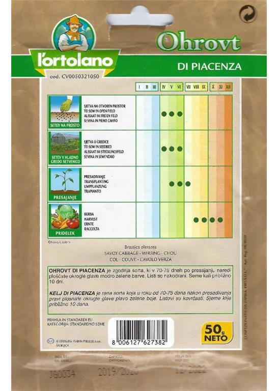 Ohrovt Di Piacenza 50g