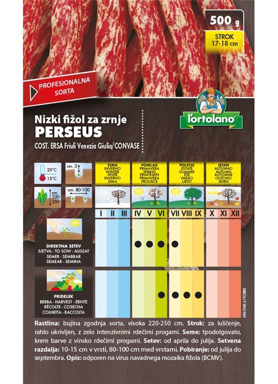 Fižol nizki za zrnje Perseus 500g