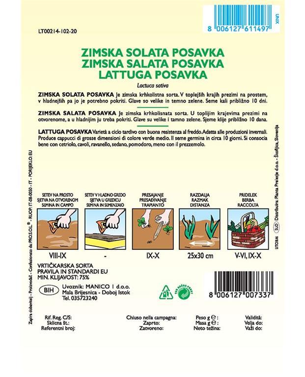 Solata Posavka, 3 g