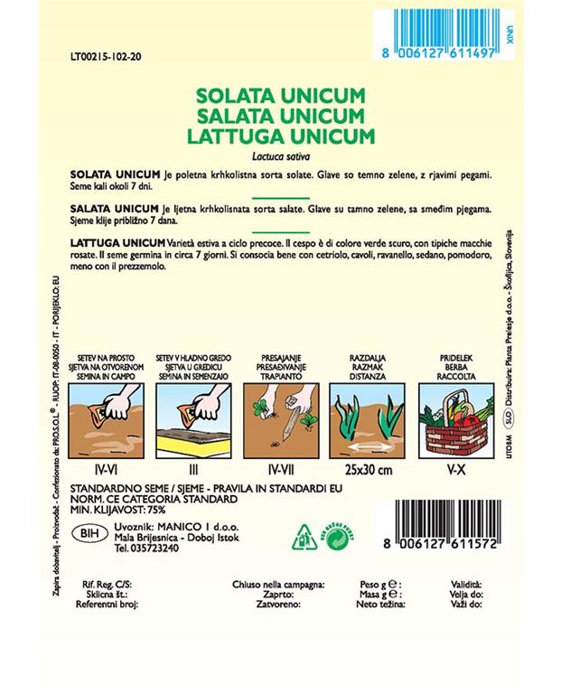 Solata Unicum, 3 g