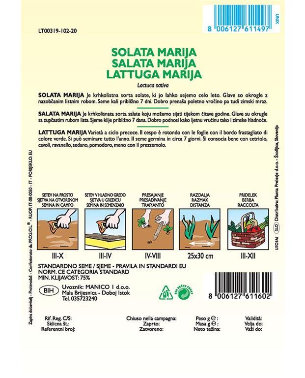 Solata Marija, 3 g