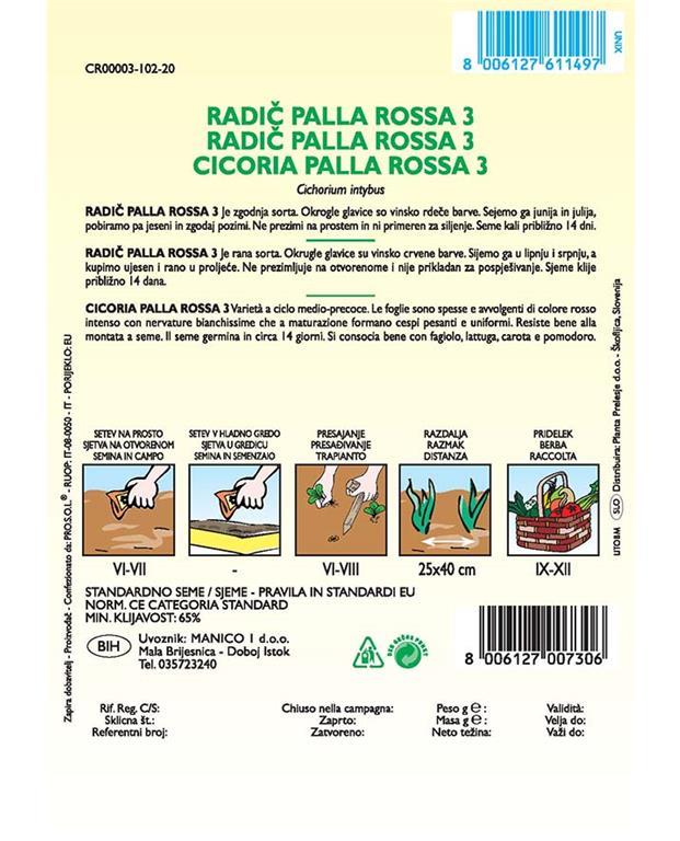 Radič Palla rossa 3. 4 g