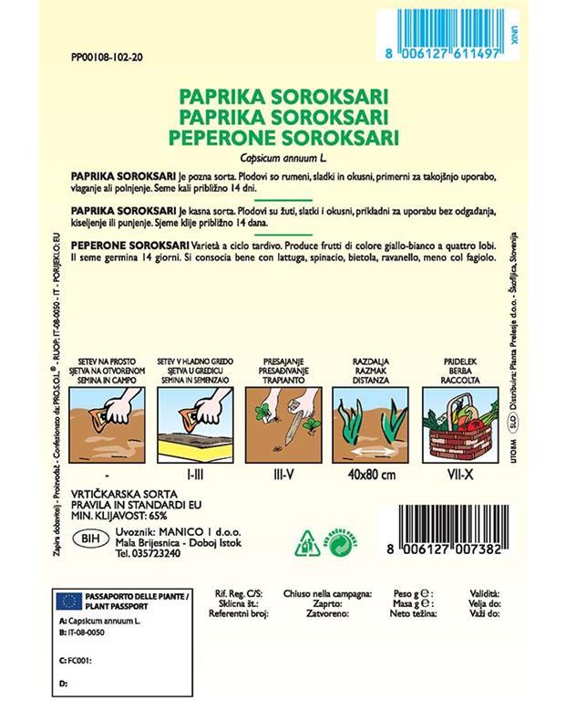 Paprika Soroksari, 1 g