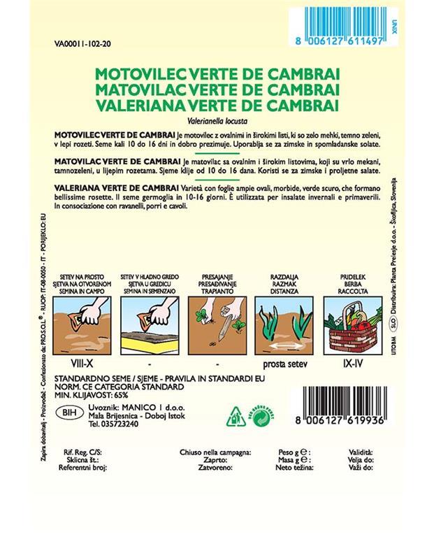 Motovilec Verte de cambrai 6g