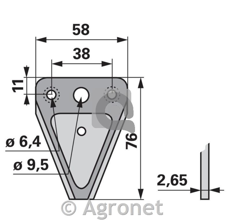 Nož kose Carbodux ESM 3441511